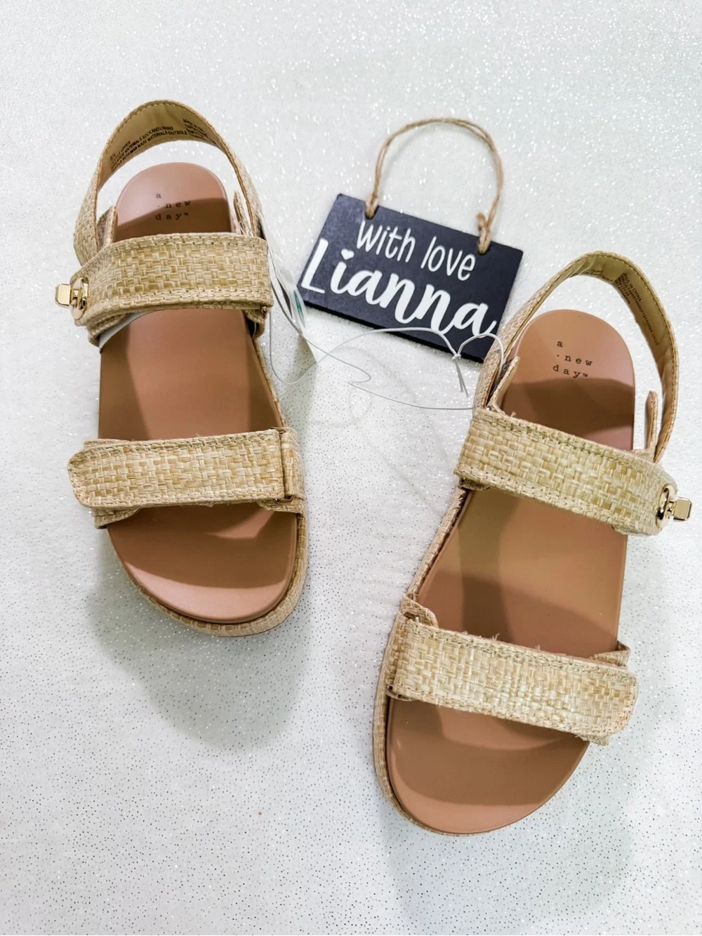 A NEW DAY Tan Tanner Platform Sandals